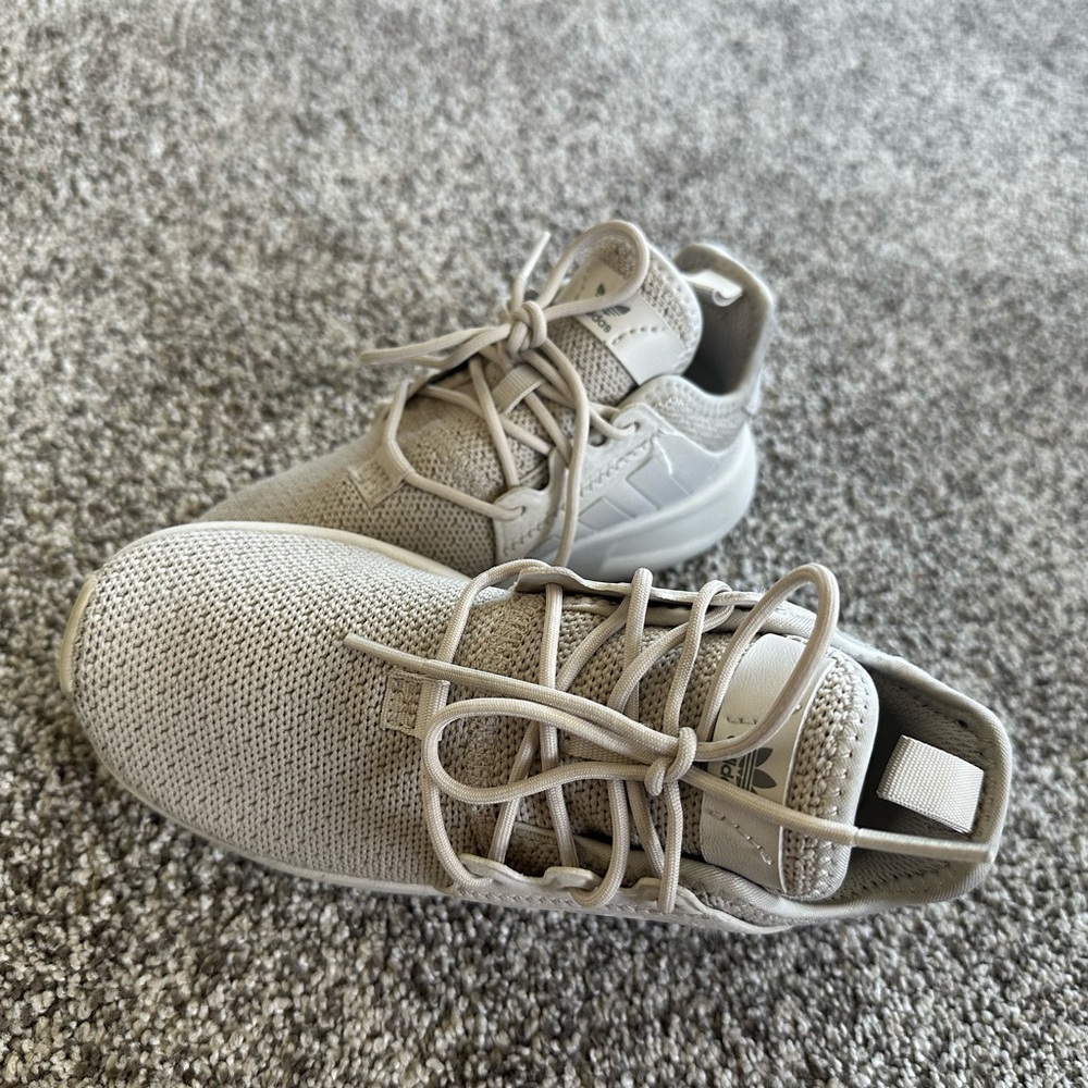 Adidas Tan Sneakers with Sporty Silhouette and Cushioned Sole